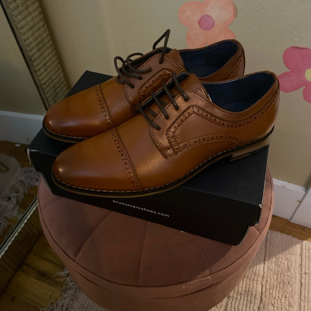 Men's Brown Oxford Dress Shoes
